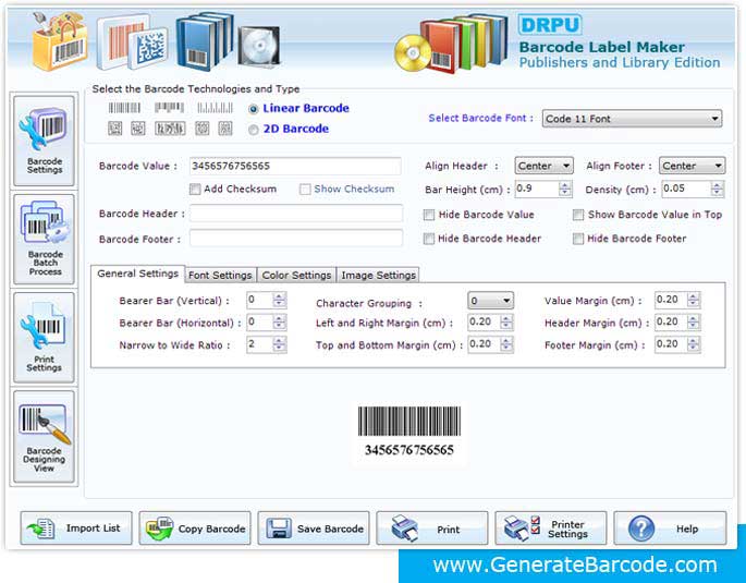 Library Barcode Label Creator Software software
