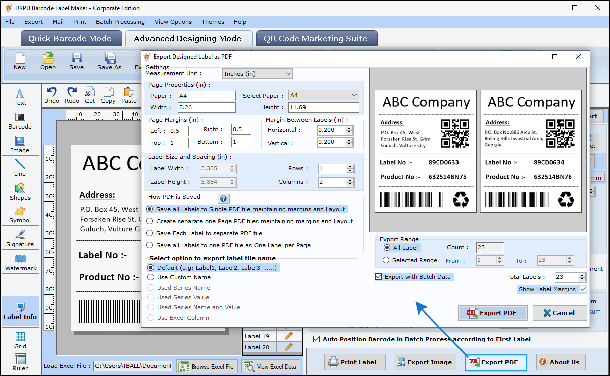 Print Barcode Labels